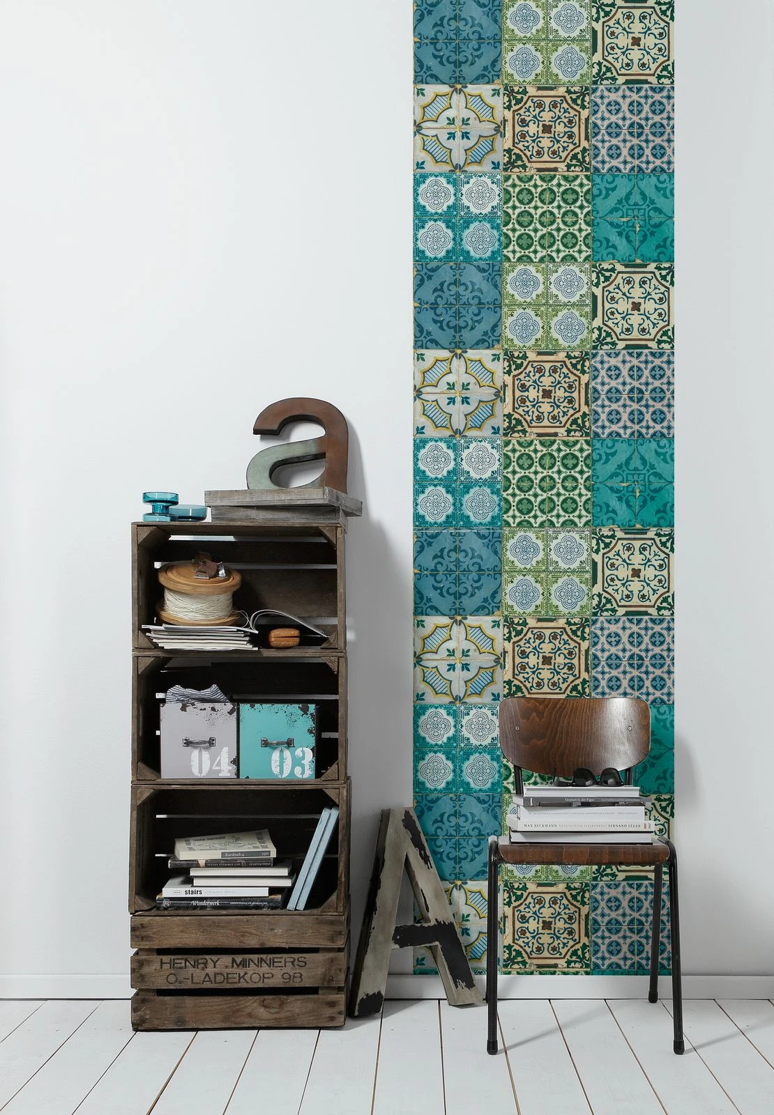 Tapete Selbstklebend blau bunt Kacheln Ethno 368411 Tapete Selbstklebend Blau Bunt Kacheln Ethno 368411 -livingwalls Tapeten Tapete Selbstklebend blau bunt Kacheln Ethno 368411 63203743 3