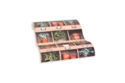 Tapete Selbstklebend Braun Grün Regal Pflanzen 368341