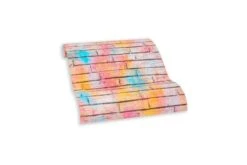 Tapete Selbstklebend Bunt Graffiti Steinwand 368371