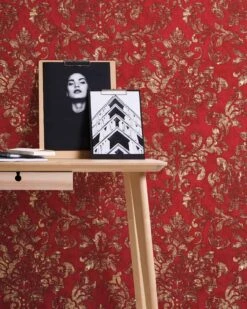 Tapete Vlies 37413-1 Barock-Design Rot Braun Gold -livingwalls Tapeten Tapete Vlies 37413 1 Barock Design rot braun gold 63202687 3