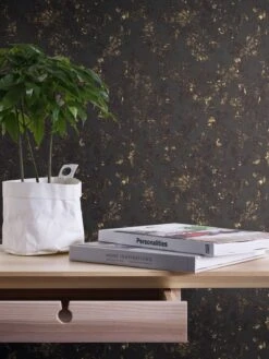 Tapete Vlies 37413-2 Barock-Design Schwarz Gold -livingwalls Tapeten Tapete Vlies 37413 2 Barock Design schwarz gold 63202688 8