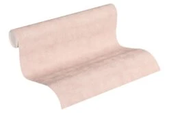 Tapete Vlies 37416-3 Struktur Einfarbig Zartrosa
