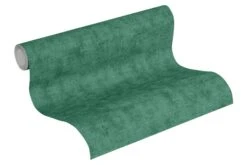 Tapete Vlies 37417-3 Einfarbig Struktur Grün