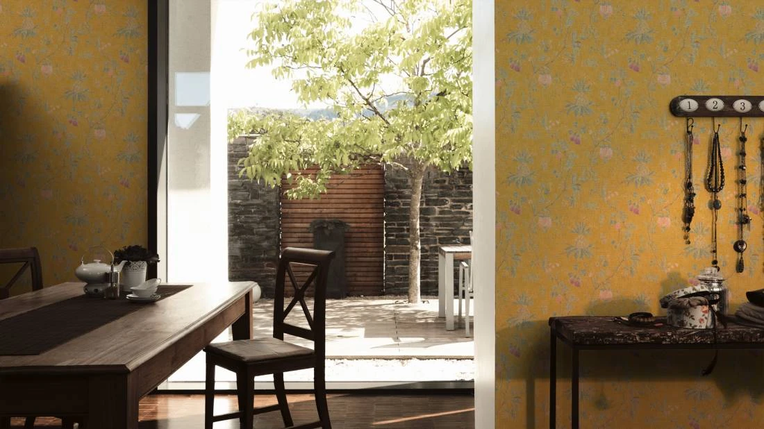 Tapete Vlies Baum Barock gelb grün 36719-4 Tapete Vlies Baum Barock Gelb Grün 36719-4 -livingwalls Tapeten Tapete Vlies Baum Barock gelb gruen 36719 4 190274