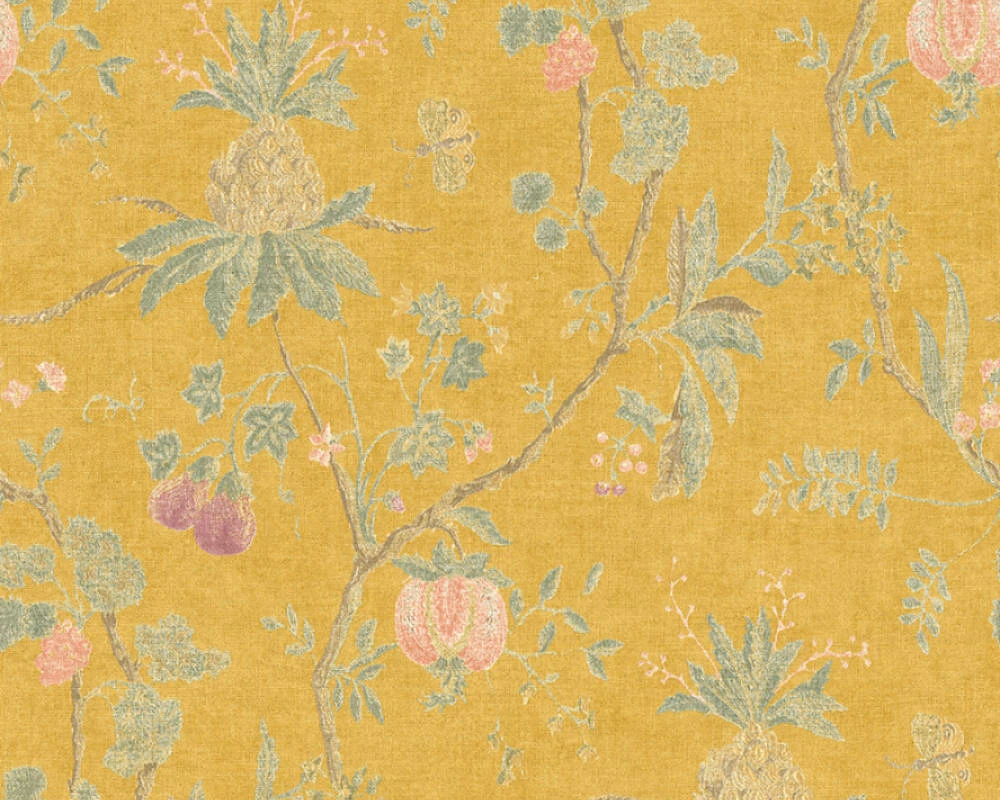 Tapete Vlies Baum Barock gelb grün 36719-4 Tapete Vlies Baum Barock Gelb Grün 36719-4 -livingwalls Tapeten Tapete Vlies Baum Barock gelb gruen 36719 4 1902 1