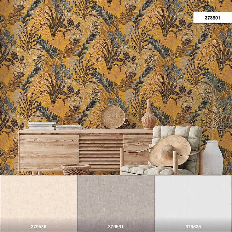 Tapete Vlies Blätter Floral gelb braun blau 37860-1 Tapete Vlies Blätter Floral Gelb Braun Blau 37860-1 -livingwalls Tapeten Tapete Vlies Blaetter Floral gelb braun blau 37860 1 63206688