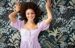 Tapete Vlies Blätter Floral Schwarz Grau Blau 37860-3 -livingwalls Tapeten Tapete Vlies Blaetter Floral schwarz grau blau 37860 3 63206690 2