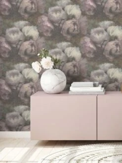 Tapete Vlies Blumen Grün Grau Flieder Weiß 37392-1 -livingwalls Tapeten Tapete Vlies Blumen gruen grau flieder weiss 37392 1 63202476 2