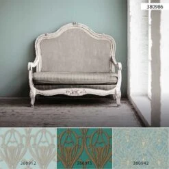 Tapete Vlies Einfarbig Streifen Türkis 38098-6 -livingwalls Tapeten Tapete Vlies Einfarbig Streifen tuerkis 38098 6 63209853 1