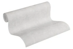 Tapete Vlies Einfarbig Struktur Hellgrau 37418-3