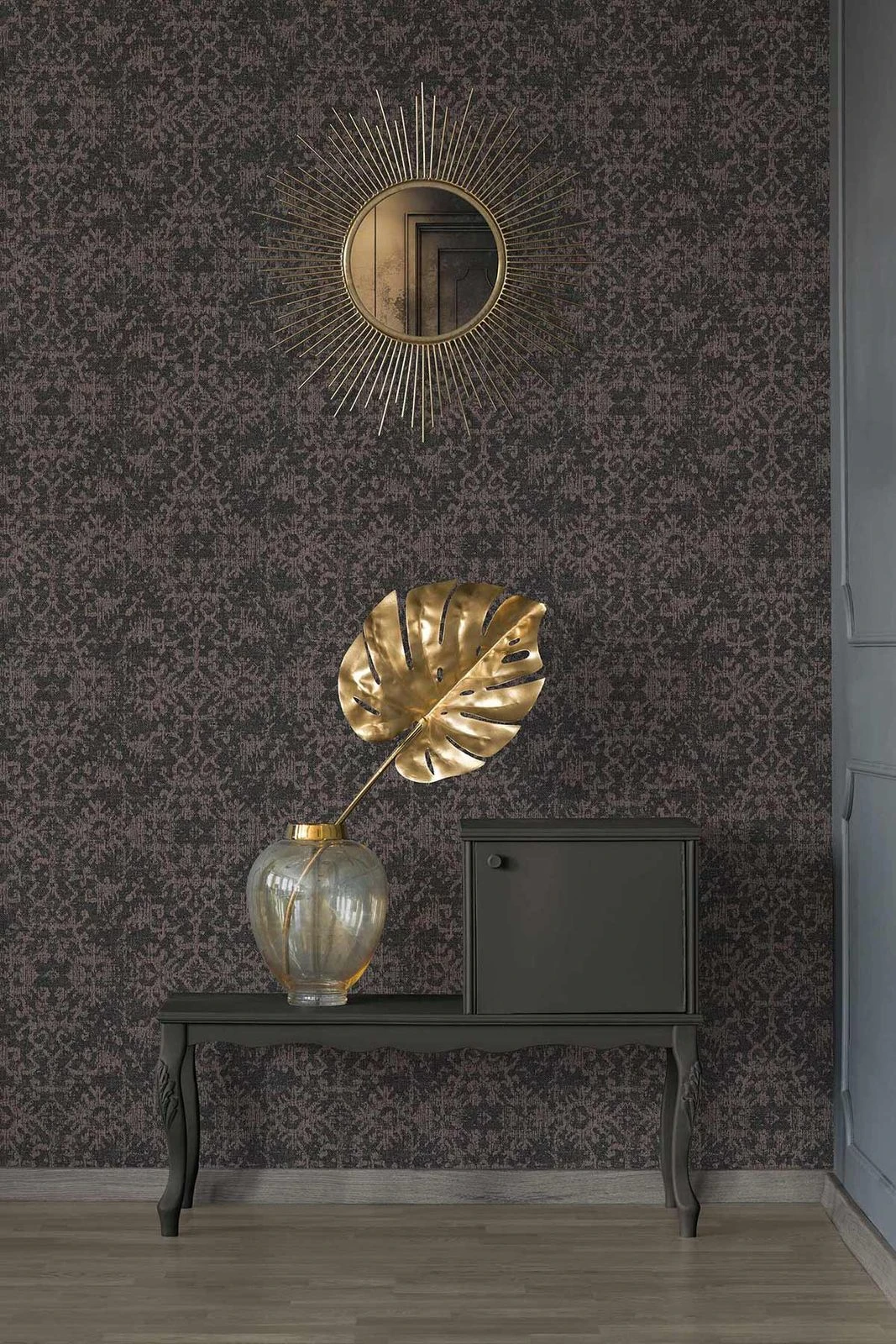 Tapete Vlies Ethno-Design schwarz rosa bronze 38521-2 Tapete Vlies Ethno-Design Schwarz Rosa Bronze 38521-2 -livingwalls Tapeten Tapete Vlies Ethno Design schwarz rosa bronze 38521 2 63210469