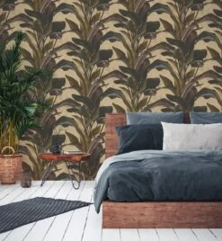 Tapete Vlies Floral Blätter Braun Gold Metallic 37862-4 3 Tapete Vlies Floral Blätter Braun Gold Metallic 37862-4 -livingwalls Tapeten Tapete Vlies Floral Blaetter braun gold Metallic 37862 4 63206699 2