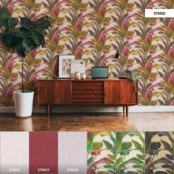 Tapete Vlies Floral Blätter Braun Rot Weiß 37862-2 5 Tapete Vlies Floral Blätter Braun Rot Weiß 37862-2 -livingwalls Tapeten Tapete Vlies Floral Blaetter braun rot weiss 37862 2 63206697 1