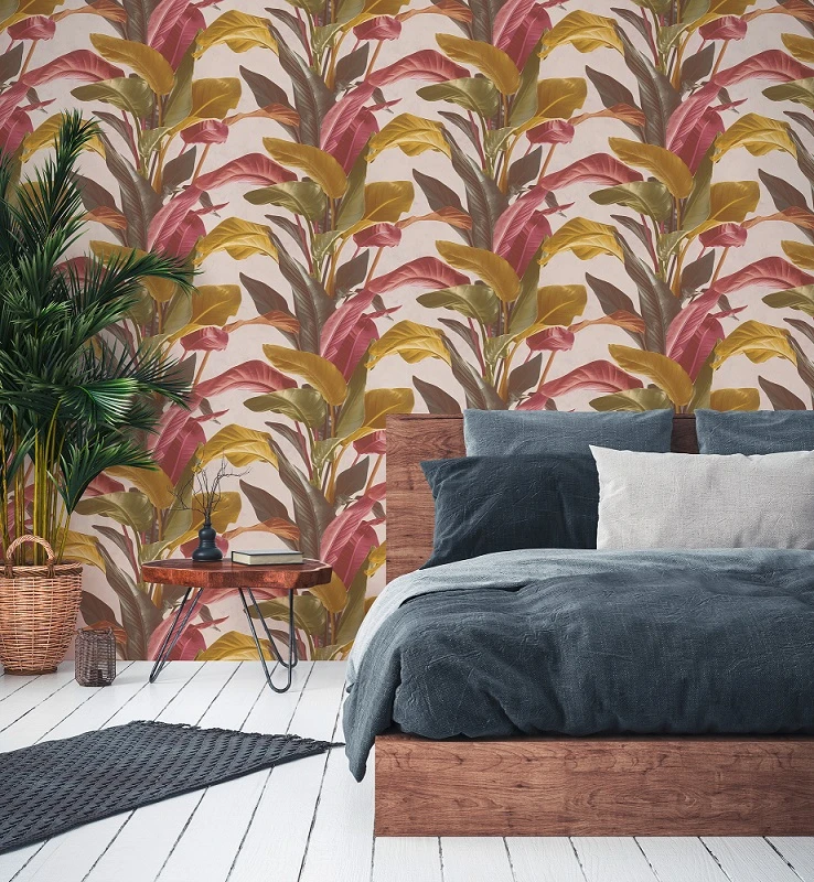 Tapete Vlies Floral Blätter braun rot weiß 37862-2 Tapete Vlies Floral Blätter Braun Rot Weiß 37862-2 -livingwalls Tapeten Tapete Vlies Floral Blaetter braun rot weiss 37862 2 63206697 3