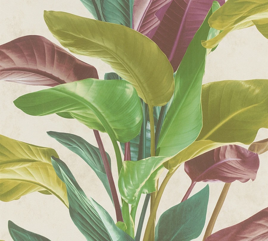 Tapete Vlies Floral Blätter grün rot weiß 37862-1 Tapete Vlies Floral Blätter Grün Rot Weiß 37862-1 -livingwalls Tapeten Tapete Vlies Floral Blaetter gruen rot weiss 37862 1 63206696 1