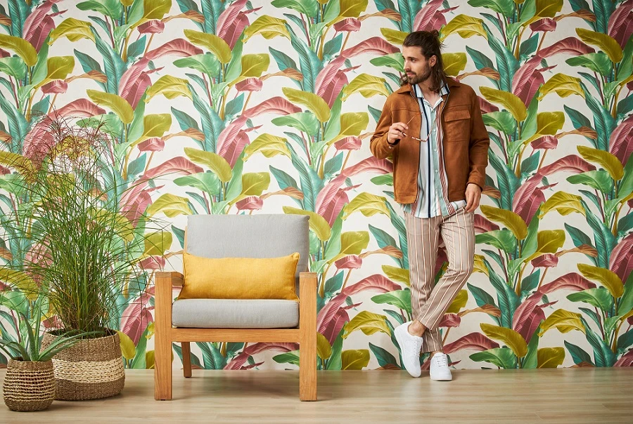 Tapete Vlies Floral Blätter grün rot weiß 37862-1 Tapete Vlies Floral Blätter Grün Rot Weiß 37862-1 -livingwalls Tapeten Tapete Vlies Floral Blaetter gruen rot weiss 37862 1 63206696 3