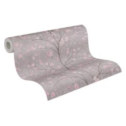 Tapete Vlies Floral Blumen Baum Grau Rosa Braun 37912-2 2 Tapete Vlies Floral Blumen Baum Grau Rosa Braun 37912-2 -livingwalls Tapeten Tapete Vlies Floral Blumen Baum grau rosa braun 37912 2 63206760 5