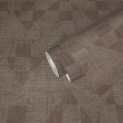 Tapete Vlies Geometrie Rauten Braun Glanz 38196-4