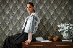 Tapete Vlies Geometrisch Gold Schwarz Metallic 37864-4 -livingwalls Tapeten Tapete Vlies Geometrisch gold schwarz Metallic 37864 4 63206707 1