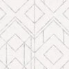 Tapete Vlies Grafik-Muster Hellgrau Metallic 37869-1