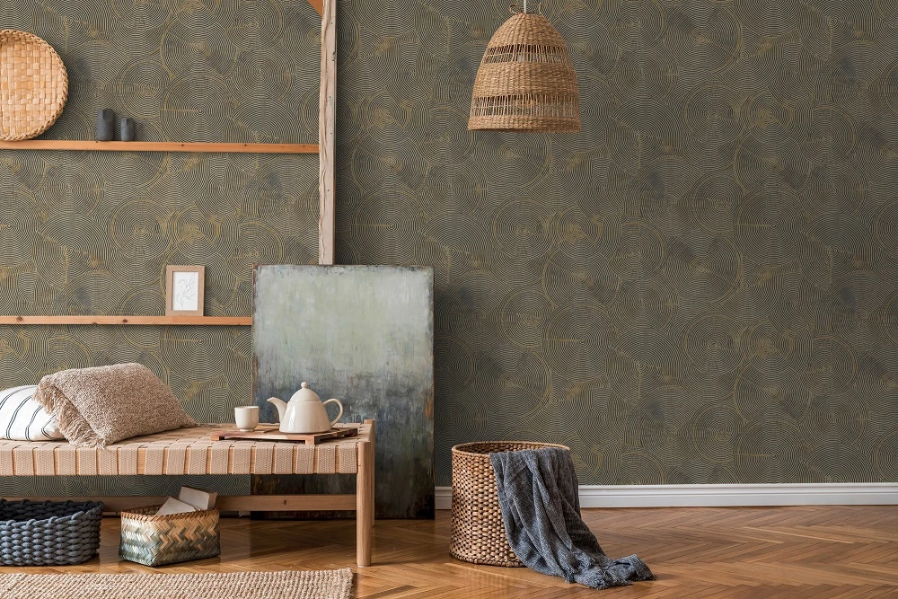 Tapete Vlies Grafisch Kreise gold Metallic 37900-3 Tapete Vlies Grafisch Kreise Gold Metallic 37900-3 -livingwalls Tapeten Tapete Vlies Grafisch Kreise gold Metallic 37900 3 63206733 2