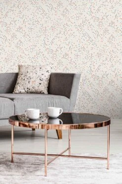 Tapete Vlies Grafisch Grauweiß Kupfer Blau Glanz 37394-3 -livingwalls Tapeten Tapete Vlies Grafisch grauweiss kupfer blau Glanz 37394 3 63202486 1