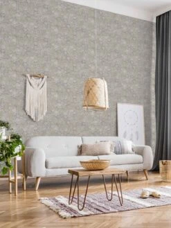 Tapete Vlies Kacheln Vintage Grau Weiß Silber 37391-2 -livingwalls Tapeten Tapete Vlies Kacheln Vintage grau weiss silber 37391 2 63202473 1