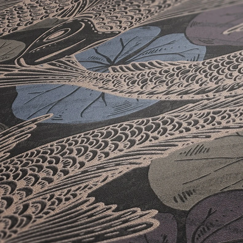 Tapete Vlies Koi Blätter blau kupfer Metallic 37859-4 Tapete Vlies Koi Blätter Blau Kupfer Metallic 37859-4 -livingwalls Tapeten Tapete Vlies Koi Blaetter blau kupfer Metallic 37859 4 63206685