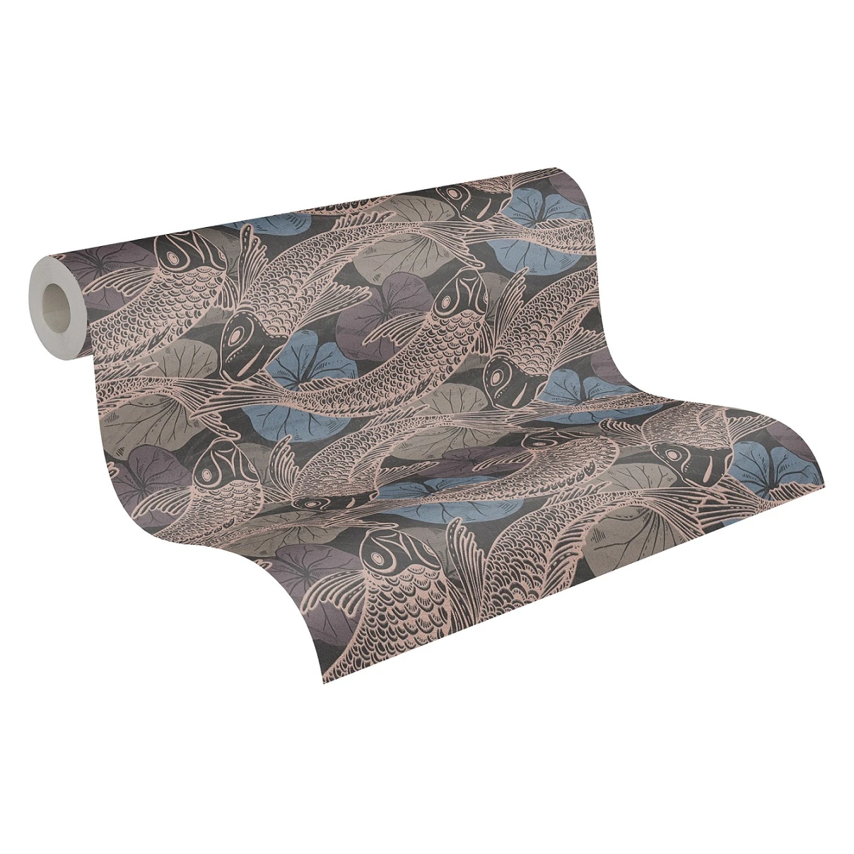 Tapete Vlies Koi Blätter blau kupfer Metallic 37859-4 Tapete Vlies Koi Blätter Blau Kupfer Metallic 37859-4 -livingwalls Tapeten Tapete Vlies Koi Blaetter blau kupfer Metallic 37859 4 63206685 2