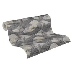 Tapete Vlies Koi Blätter Grau Beige Metallic 37859-3 2 Tapete Vlies Koi Blätter Grau Beige Metallic 37859-3 -livingwalls Tapeten Tapete Vlies Koi Blaetter grau beige Metallic 37859 3 63206684 2