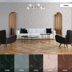 Tapete Vlies Marmor Design Grau Silber Glanz 37855-6 -livingwalls Tapeten Tapete Vlies Marmor Design grau silber Glanz 37855 6 63206673 2