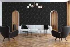 Tapete Vlies Marmor Design Schwarz Silber Glanz 37855-2 -livingwalls Tapeten Tapete Vlies Marmor Design schwarz silber Glanz 37855 2 63206669