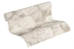 Tapete Vlies Neue Bude 37402-3 Blüten Beige Creme