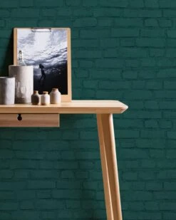 Tapete Vlies Neue Bude 37414-5 Steinmauer Grün -livingwalls Tapeten Tapete Vlies Neue Bude 37414 5 Steinmauer gruen 63202696