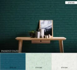 Tapete Vlies Neue Bude 37414-5 Steinmauer Grün -livingwalls Tapeten Tapete Vlies Neue Bude 37414 5 Steinmauer gruen 63202696 5