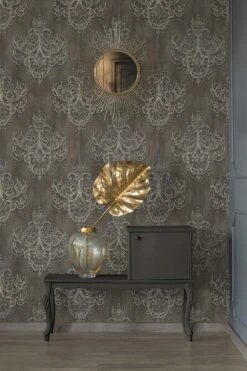 Tapete Vlies Ornamente Barock Braun Blau Weiss 38096-1 -livingwalls Tapeten Tapete Vlies Ornamente Barock braun blau weiss 38096 1 63209837