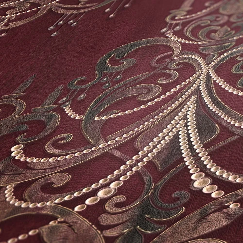 Tapete Vlies Ornamente Barock rot rosa gold 38096-3 Tapete Vlies Ornamente Barock Rot Rosa Gold 38096-3 -livingwalls Tapeten Tapete Vlies Ornamente Barock rot rosa gold 38096 3 63209839 2