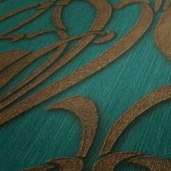 Tapete Vlies Ornamente Klassik Grün Gold 38091-5 -livingwalls Tapeten Tapete Vlies Ornamente Klassik gruen gold 38091 5 63209820 4