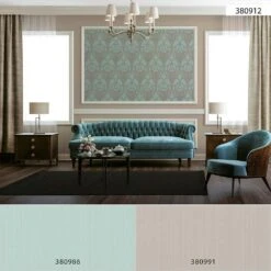 Tapete Vlies Ornamente Klassik Mint-grün Beige 38091-2 -livingwalls Tapeten Tapete Vlies Ornamente Klassik mint gruen beige 38091 2 63209817 1