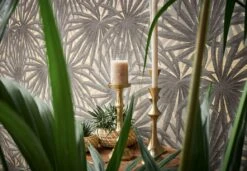 Tapete Vlies Palme Blätter Grau Gold Metallic 37861-1 -livingwalls Tapeten Tapete Vlies Palme Blaetter grau gold Metallic 37861 1 63206692 2