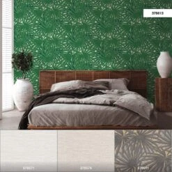 Tapete Vlies Palme Blätter Weiß Grün Glitzer 37861-3 -livingwalls Tapeten Tapete Vlies Palme Blaetter weiss gruen Glitzer 37861 3 63206694 2