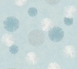 Tapete Vlies Pusteblume Blau Creme Livingwalls 35607-3