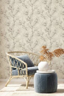 Tapete Vlies Ranken Mit Blumen Creme Weiß Braun 37420-2 -livingwalls Tapeten Tapete Vlies Ranken mit Blumen creme weiss braun 37420 2 63202514 2