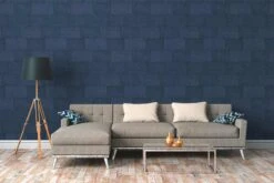 Tapete Vlies Stein-Wand Blau 38201-5 -livingwalls Tapeten Tapete Vlies Stein Wand blau 38201 5 63209730