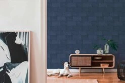 Tapete Vlies Stein-Wand Blau 38201-5 -livingwalls Tapeten Tapete Vlies Stein Wand blau 38201 5 63209730 1