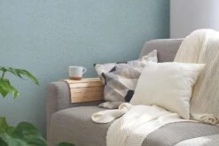 Tapete Vlies Struktur Textil Blau Braun 38528-9