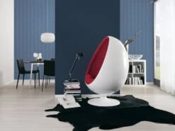 Tapete Vlies Struktur Uni Dunkelblau Livingwalls 3565-36 -livingwalls Tapeten Tapete Vlies Struktur Uni dunkelblau livingwalls 2