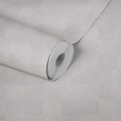 Tapete Vlies Vierecke Struktur Karo Greige Glanz 38200-2