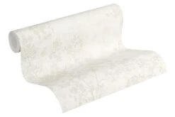 Tapete Vlies Zweige Mit Blüten Creme Grau Beige 37397-2