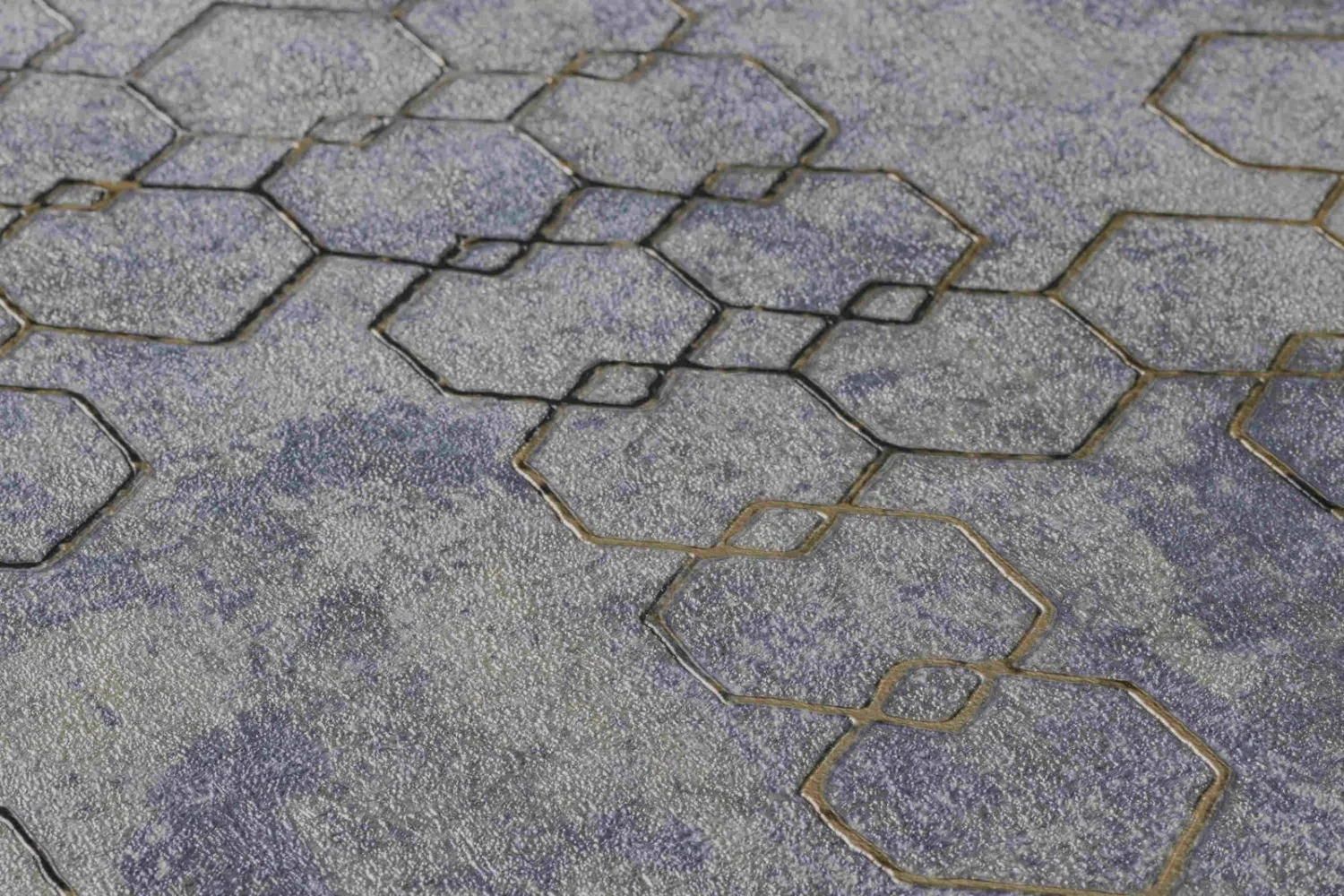 Tapete Vlies Grafisch Muster blaugrau gold 37424-5 Tapete Vlies Grafisch Muster Blaugrau Gold 37424-5 -livingwalls Tapeten Tapete Vlies engmaschige Grafik blaugrau gold 37424 5 63202534 3